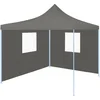 Image de vidaXL - Partytent - met - 2 - zijwanden - inklapbaar - 2x2 - m - staal - antraciet