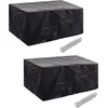 Image de vidaXL - Tuinmeubelhoezen - poly - rattan - 2 - st - 6-persoons - 240x140 - cm
