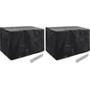 Image de vidaXL - Tuinmeubelhoezen - 2 - st - 8 - ogen - 140x70x90 - cm