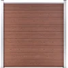 Image de vidaXL - Schutting - 180x186 - cm - HKC - bruin