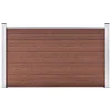 Image de vidaXL - Schutting - 180x105 - cm - HKC - bruin