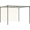 Image de vidaXL-Pergola-met-verstelbaar-dak-3x3-m-staal-crèmewit