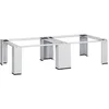 Image de vidaXL - Wasmachine- - en - drogerverhoger - dubbel - wit