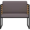 Image de vidaXL - Tuinstoelen - 2 - st - met - kussens - massief - acaciahout - donkergrijs
