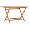 Image de vidaXL - Tuintafel - inklapbaar - 160x80x75 - cm - massief - teakhout