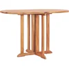 Image de vidaXL - Tuintafel - inklapbaar - 120x70x75 - cm - massief - teakhout