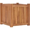 Image de vidaXL - Plantenbak - verhoogd - 40x40x40 - cm - massief - teakhout