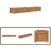 Image de vidaXL - Plantenbak - verhoogd - 200x30x25 - cm - massief - teakhout