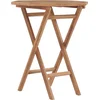 Image de vidaXL - Tuintafel - inklapbaar - 60x60x75 - cm - massief - teakhout