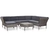 Image de vidaXL - 8-delige - Loungeset - met - kussens - poly - rattan - grijs