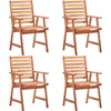 Image de vidaXL - Tuinstoelen - 4 - st - massief - acaciahout