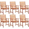 Image de vidaXL - Tuinstoelen - 6 - st - massief - acaciahout