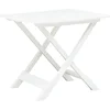 Image de vidaXL - Tuintafel - inklapbaar - 79x72x70 - cm - kunststof - wit