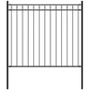 Image de vidaXL - Tuinhek - staal - 1,7x0,8 - m - zwart