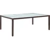 Image de vidaXL - Tuintafel - 200x150x74 - cm - poly - rattan - bruin
