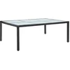 Image de vidaXL - Tuintafel - 200x150x74 - cm - poly - rattan - zwart