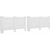 Image de vidaXL Radiatorombouwen 2 st 152x19x81.5 cm MDF wit