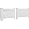 Image de vidaXL Radiatorombouwen 2 st 112x19x81.5 cm MDF wit