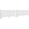 Image de vidaXL Radiatorombouwen 2 st 152x19x81.5 cm MDF wit