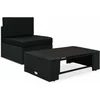 Image de vidaXL - 2-delige - Loungeset - poly - rattan - zwart