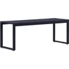 Image de vidaXL - Tuinbank - 120,5 - cm - PS-plaat - zwart