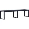 Image de vidaXL - Tuinbank - 180 - cm - PS-plaat - zwart