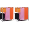 Image de vidaXL - 3-delige - Wassorteerders - 2 - st - met - wasmand