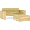 Image de vidaXL - 2-delige - Loungeset - geïmpregneerd - grenenhout