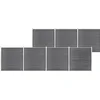 Image de vidaXL - Schutting - 1218x186 - cm - HKC - grijs