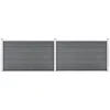 Image de vidaXL - Schutting - 353x106 - cm - HKC - grijs