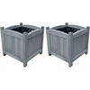 Image de vidaXL - Plantenbakken - verhoogd - 2 - st - 30x30x30 - cm - massief - vurenhout