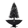 Image de vidaXL - Kerstboom - sneeuwend - met - paraplubasis - 190 - cm - PVC - zwart
