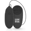 Image de LUV EGG - Oplaadbaar Vibrerend Ei - Vibratie Eitje met Afstandsbediening (draadloos) - Oplaadbaar - Waterproof - Koppeltoy - Seksspeeltje - Sex Toys voor Vrouwen - Zwart