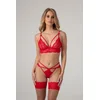 Image de Christine le Duc - 2 delige Set - Lingerie Erotisch - Marinka - Rood - L/XL