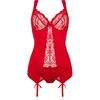 Image de 2-delige Jarretel-Set Marzia - rood