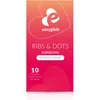 Image de EasyGlide - Ribs and Dots Condooms - Condooms met Glijmiddel - 10 stuks