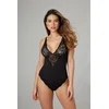 Image de Christine le Duc - Elegante Body met Kant - Lingerie Erotisch - Celeste - Zwart