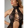 Image de Christine le Duc - Exclusieve Body met Open Kruis - Lingerie Erotisch - Blace - Zwart