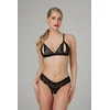 Image de Christine le Duc - Open BH Setje met Parels en Kant - Lingerie Erotisch - Zwart