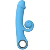 Image de Online Only - Double Lust - Flexibele Snail Vibrator - Blauw