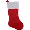 Image de Christmas Decorations Decoratie kerstsok - rood - H43 cm - polyester - traditioneel