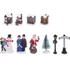 Image de Christmas Decoration - Kerstdorp Accessoires - figuurtjes/huisjes - 14 stuks