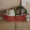 Image de Decohekwerk met LED, rood, 90x21 cm, gemaakt van hout