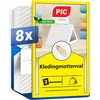 Image de PIC Kledingmottenval 8 Stuks | Vangt Kledingmotten Betrouwbaar | Geurloos & Insecticidevrij | Voor Kledingkasten, Garderobes, Opbergboxen & Lades | Handige Monitoring Val voor Textielmotten
