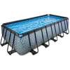 Image de EXIT Stone Frame Zwembad 540x250x122cm - Opzetzwembad - met Filterpomp - Rechthoekig - Grijs
