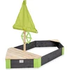 Image de EXIT Aksent Houten Zandbak Boot 190x90cm - Zandbak voor Buiten - Kinderzandbak - FSC Hout - Tuin
