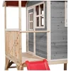 Image de EXIT Loft 300 Houten Speelhuis - Speelhuisje voor Buiten - FSC Hout - Kinderen - Grijs