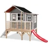 Image de EXIT Loft 350 Houten Speelhuis - Speelhuisje voor Buiten - FSC Hout - Kinderen - Grijs