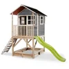 Image de EXIT Loft 500 Houten Speelhuis - Speelhuisje voor Buiten - FSC Hout - Kinderen - Grijs