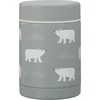 Image de Fresk Thermos Lunchbox 300 ml - RVS Voedselcontainer   BPA-vrij   Lekvrije dop   Thermosbeker   Food Jar tot 6 Uur Warm   Lunchpot - Lichtgrijs - Polar Bear